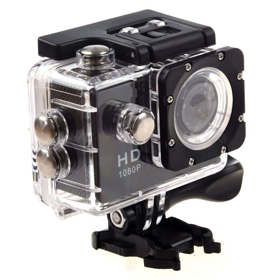 HD Action Sport DVR & Camera - Waterproof, LCD Screen, Side Helmet Mount, Waterproof Casing..