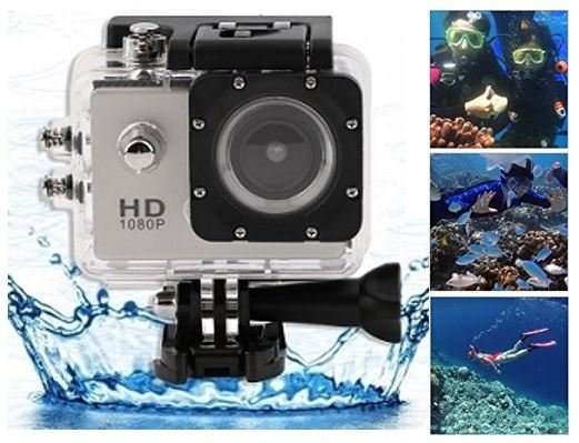 HD Action Sport DVR & Camera - Waterproof, LCD Screen, Side Helmet Mount, Waterproof Casing..