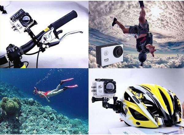 HD Action Sport DVR & Camera - Waterproof, LCD Screen, Side Helmet Mount, Waterproof Casing..