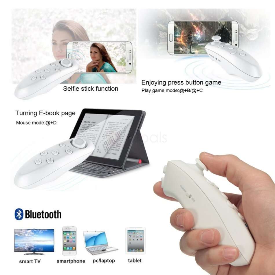3D VR BOX 2 With Head Mount,  PLUS Multi Functional Wireless Bluetooth Controller