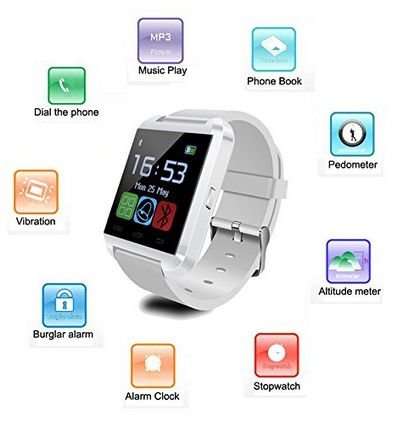 Bluetooth Smartwatch for Outdoor Sports, Home Use, Car Bluetooth Communications and Many More...