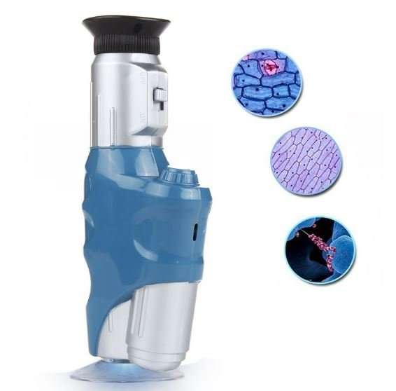 20x - 60x Educational Children's Portable LED Microscope Kit