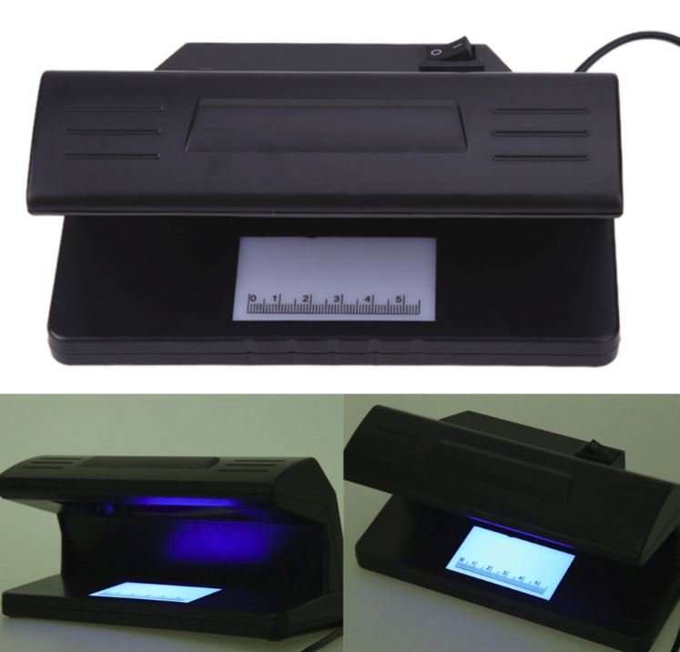 Fluorescent UV Blue Lamp Counterfeit Money Detector