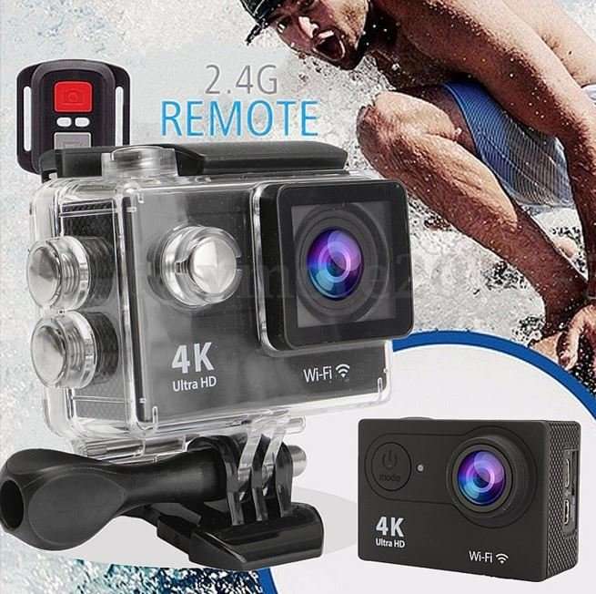 4K Ultra HD WIFI Action Sport DVR & Camera With REMOTE- HDMI, Waterproof, 170 Degree & More