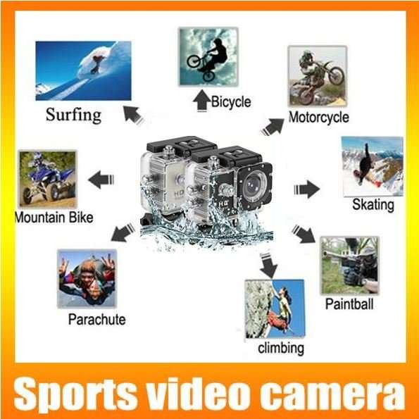 HD Action Sport DVR & Camera - Waterproof, LCD Screen, Side Helmet Mount, Waterproof Casing..
