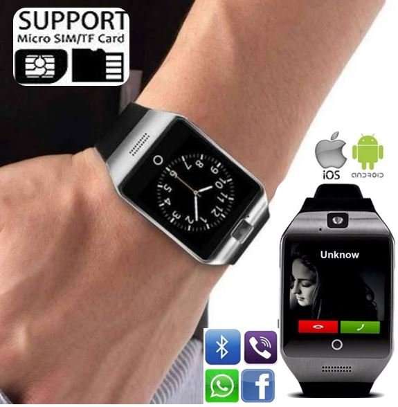 Smart Watch Phone, SIM CARD, Bluetooth, Camera, Sleep Monitor, SD Card, Pedometer etc.