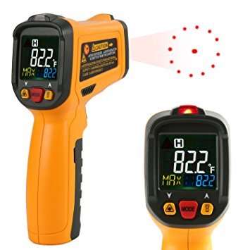 Non-Contact Laser Infrared Digital Thermometer - LCD Screen - Measure Temperature Almost Anywhere