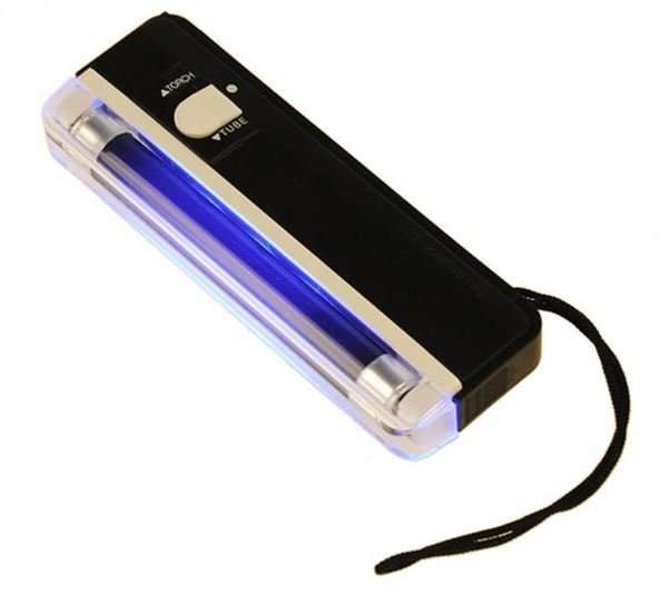 2 in 1 Portable UV Light Counterfeit Money Detector - Verifies All Currencies, Compact & Convenient