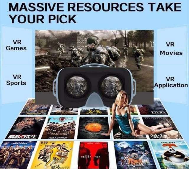 Best Selling - New Arrivals VR Box MINI 3D Virtual Reality Glasses PLUS Remote Controller