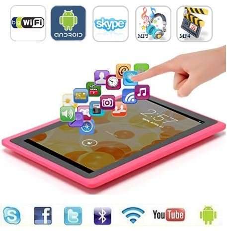 7" Dual Core, Android 4.2., 4 GB, Dual Cameras, Wi-Fi, Bluetooth etc. - Pink