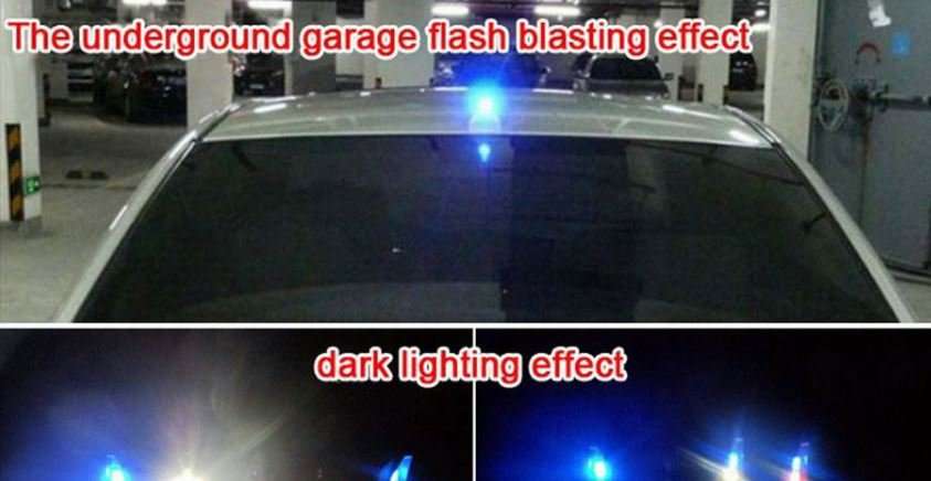 LED SOLAR Shark Fin Anti-Collision Tail Light Available in Silver or Black