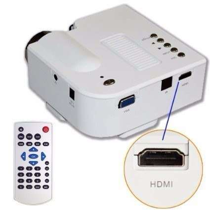 HD LED Multimedia Projector & Home Theater Cinema & Remote - AV, TV, VGA, HDMI, USB, SD, WTC