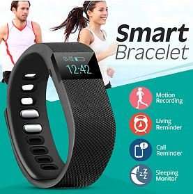 Bluetooth Smartwatch & Fitness Bracelet with Pedometer for Samsung & Android Phones