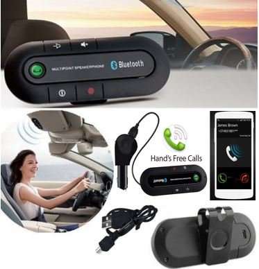 Sun Visor Bluetooth MP3 Music Player Speakerphone & Bluetooth Hands free Phone Car Kit
