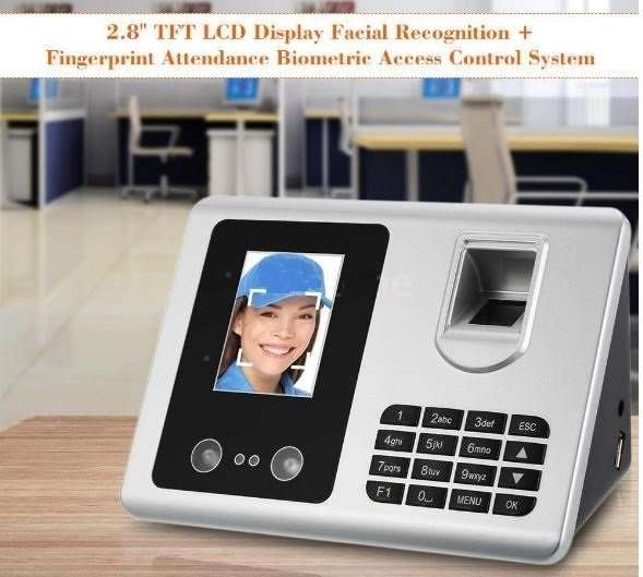 2.8" Bio-metric Face Recognition & Fingerprint Time Attendance System - 360 Degree, Low Power etc...