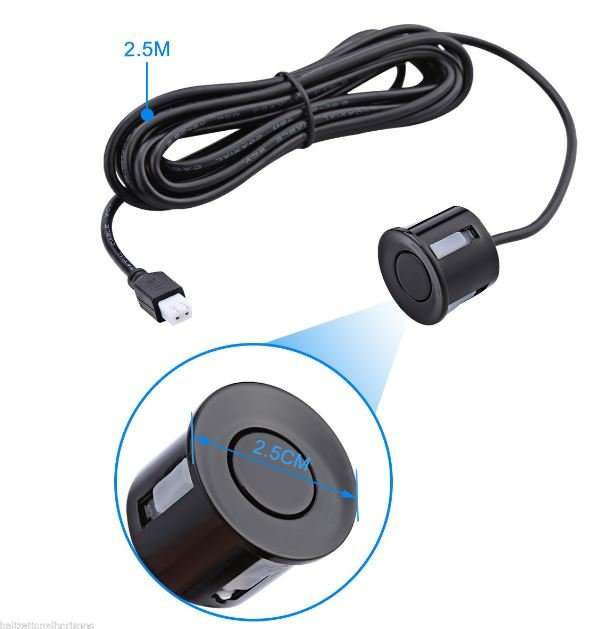 Parking Sensor Kit With Alarm, Control Box, LED Display Indicator & 4 LED Parking Sensors