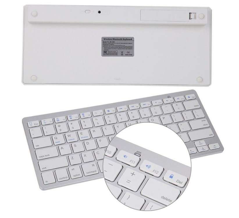 Aluminium Ultra Slim Mini Wireless Bluetooth Keyboard For Windows, Android & IOS