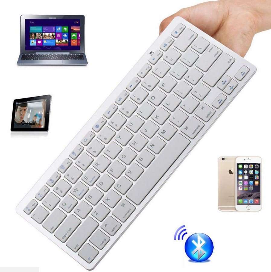 Aluminium Ultra Slim Mini Wireless Bluetooth Keyboard For Windows, Android & IOS