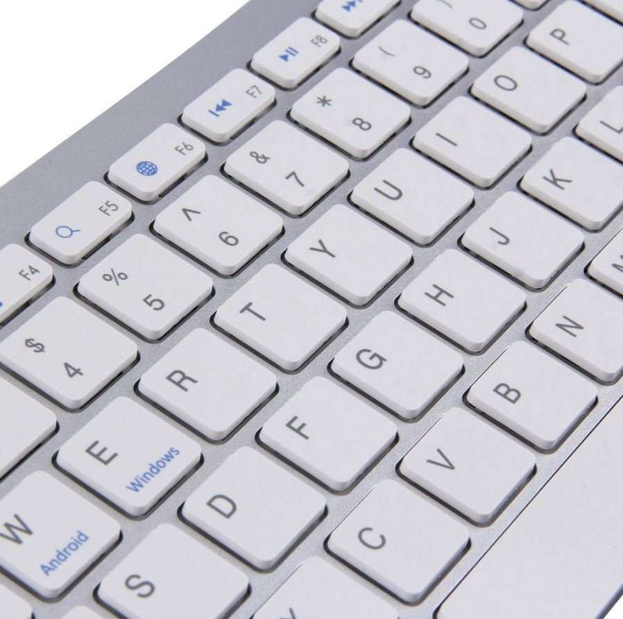 Aluminium Ultra Slim Mini Wireless Bluetooth Keyboard For Windows, Android & IOS