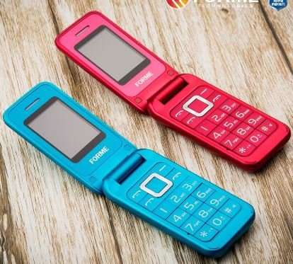 COOL!! Blue Flower Flip Phone, Dual Sim, Bluetooth, Camera, MP3, FM Radio For The Elderly & Children