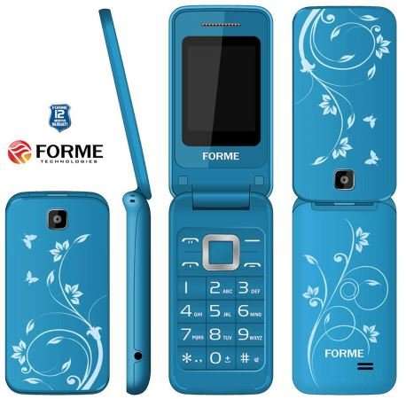 COOL!! Blue Flower Flip Phone, Dual Sim, Bluetooth, Camera, MP3, FM Radio For The Elderly & Children
