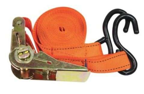 Dual Pack 5M Each Water Resistant Ratchet Tie Down Set With Quick Release pawls & S Shape Hooks