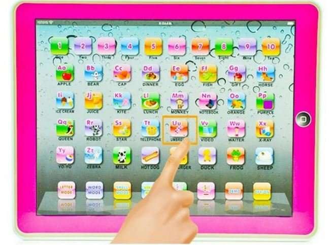 Children`s Touch Learning Education Y-Pad Tablet With Music, Words, Numbers, Questions...