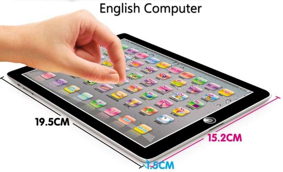 Children`s Touch Learning Education Y-Pad Tablet With Music, Words, Numbers, Questions...