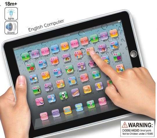 Children's Touch Learning Education Tablet With Music, Words, Numbers, Questions and Many More...