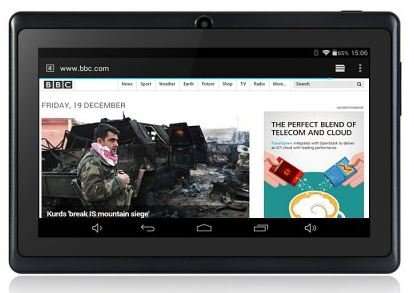 4GB Dual Core 7" Tablet, Dual Cameras, Support SD Card & USB 3G Dongle