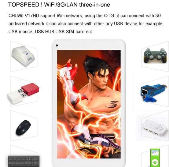 7" Super Fast Quad Core, Android 4.4., 8GB, Dual Cameras, Wi-Fi, Bluetooth etc.