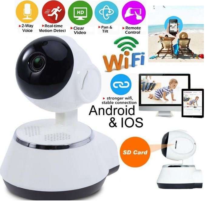 WI-FI Wireless Two-Way Intercom Camera With Motion Detection & Alarm, Support SD Card etc.