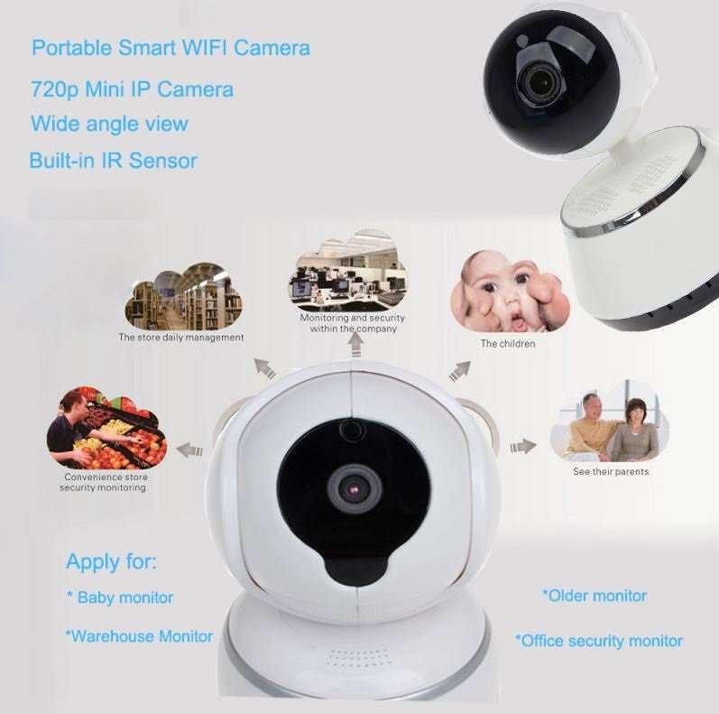 WI-FI Wireless Two-Way Intercom Camera With Motion Detection & Alarm, Support SD Card etc.
