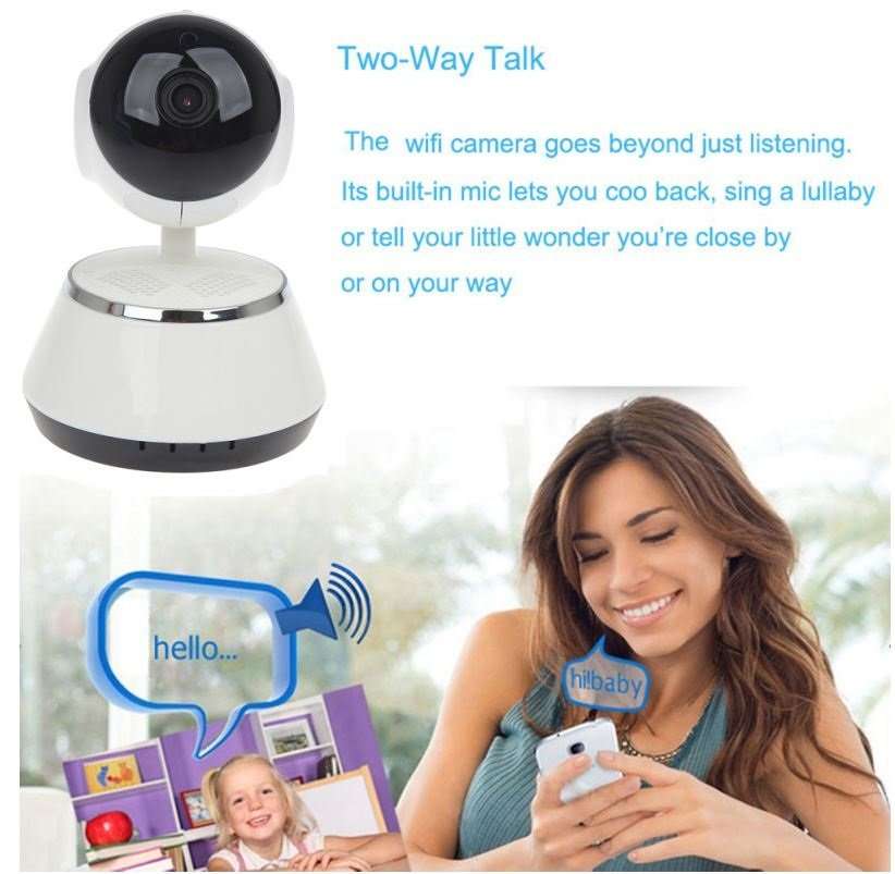 WI-FI Wireless Two-Way Intercom Camera With Motion Detection & Alarm, Support SD Card etc.