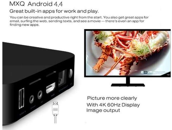 Android TV BOX - MXQ, Quad Core, 3D, etc. With Remote - Turns Your TV Into a Smart Media Center