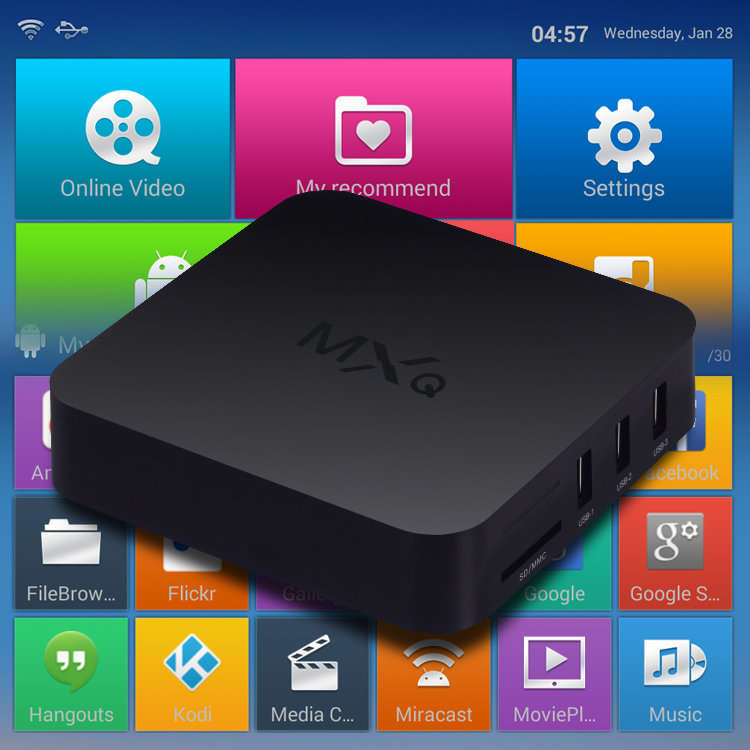 Android TV BOX - MXQ, Quad Core, 3D, etc. With Remote - Turns Your TV Into a Smart Media Center