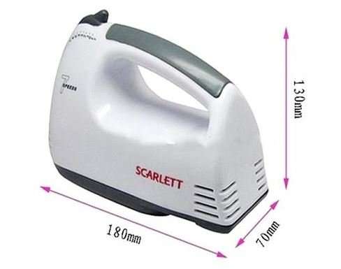 Powerful 180W Electric Mixer - 7 Speed Settings Including Turbo Speed, Perfect to whisk, Mix & Knead