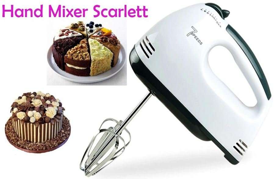 Powerful 180W Electric Mixer - 7 Speed Settings Including Turbo Speed, Perfect to whisk, Mix & Knead