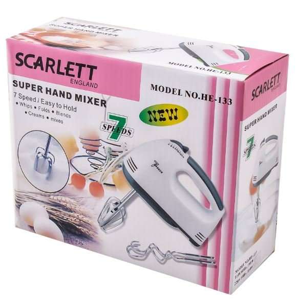 Powerful 180W Electric Mixer - 7 Speed Settings Including Turbo Speed, Perfect to whisk, Mix & Knead