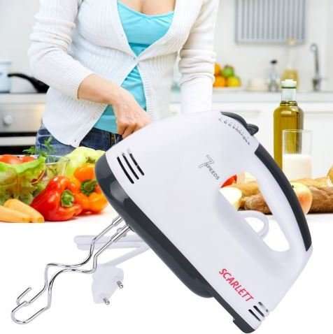 Powerful 180W Electric Mixer - 7 Speed Settings Including Turbo Speed, Perfect to whisk, Mix & Knead