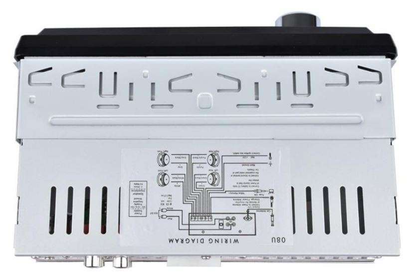 LED MP3 Car Radio & Remote - Supports USB, SD Card, AUX, 5V Charging, 4 x Speakers etc.