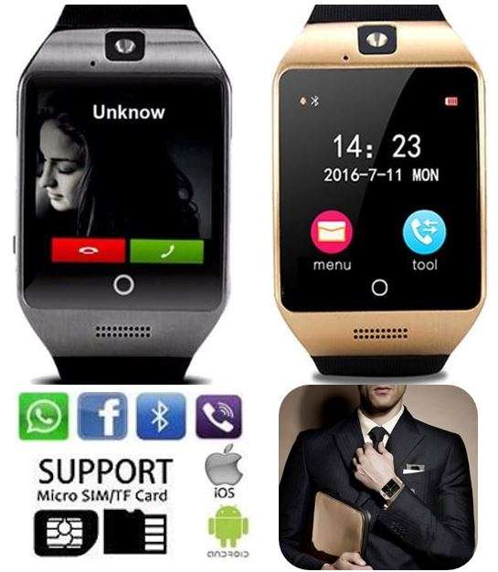 Smart Watch Phone, SIM CARD, Bluetooth, Camera, Sleep Monitor, SD Card, Pedometer etc.
