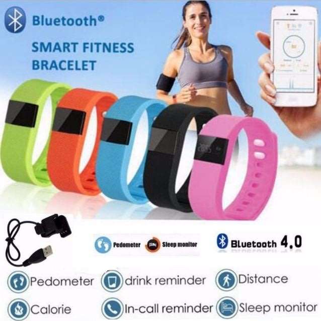 Bluetooth Smartwatch & Fitness Bracelet with Pedometer for Samsung & Android Phones