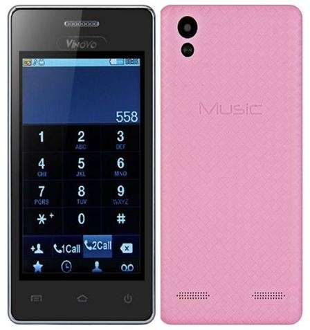 4" Music Phone With Wi-Fi, Dual Sim, Camera, Touch Screen & Cover in Pink for Children and Elderly