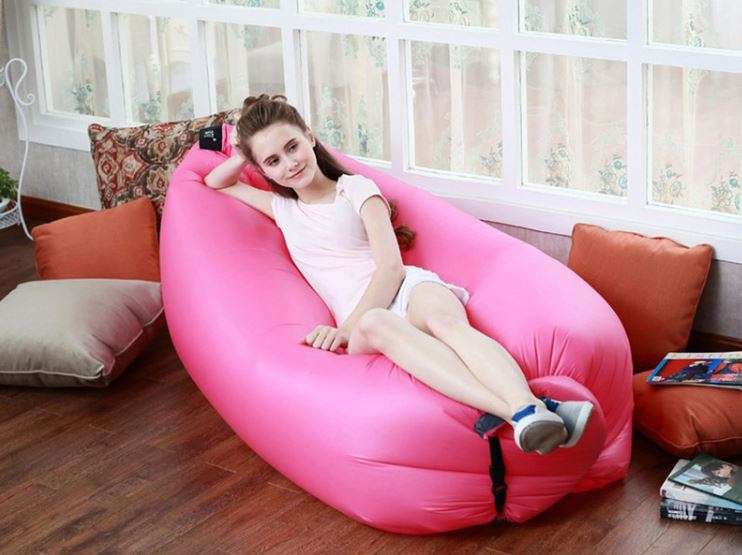Waterproof Lazy Lounger Air Sofa - Compact, Light weight in Bag - Use Almost Anywhere