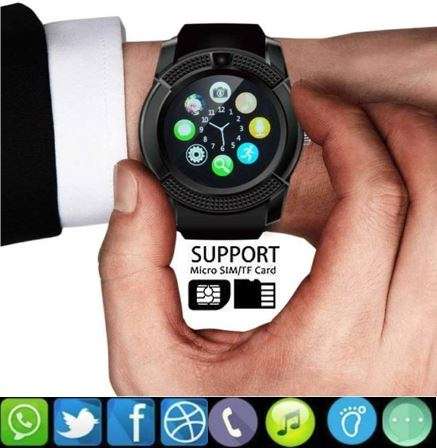 Professional Smart Watch Phone, SIM CARD, Bluetooth, Camera, Sleep Monitor, SD Card, Pedometer etc.
