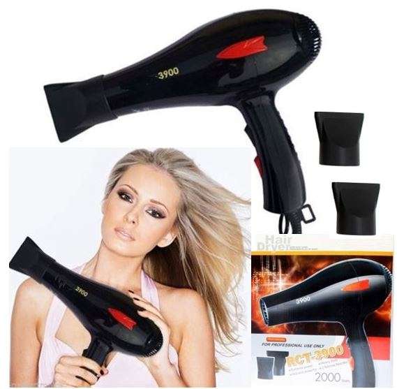 2000W Professional Hair Dryer - Heavy Duty With Extreme Power, 2 Heat Settings & Super Silent Design