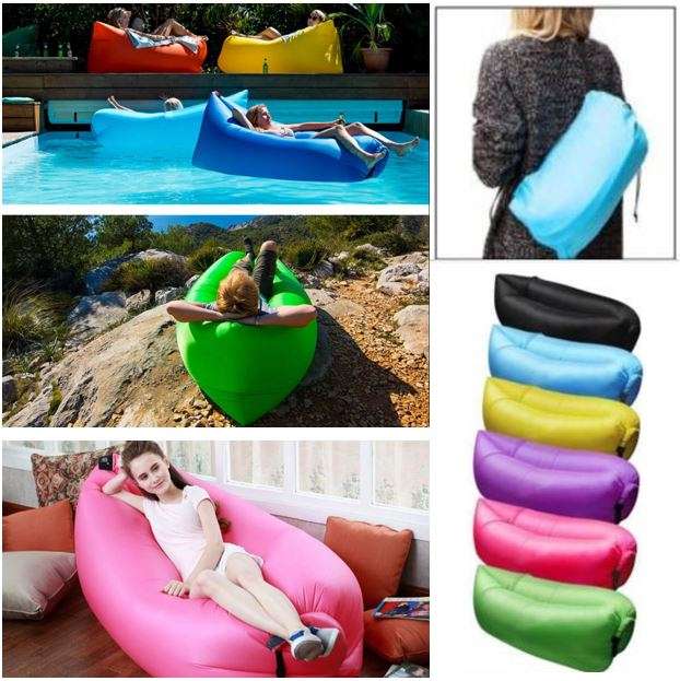 Waterproof Lazy Lounger Air Sofa - Compact, Light weight in Bag - Use Almost Anywhere