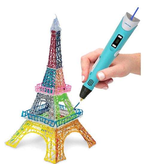 3D Adjustable Modeling & Printing Pen with LCD Screen PLUS 3 Different Colours of Printing Filament