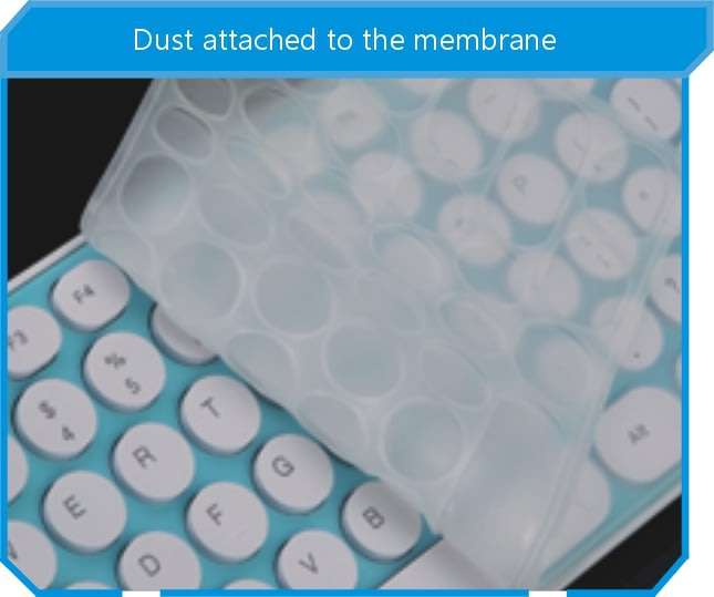 Super Slim 2.4 Ghz Wireless Keyboard, Mouse, Silicone Protective Skin & USB Receiver Combo